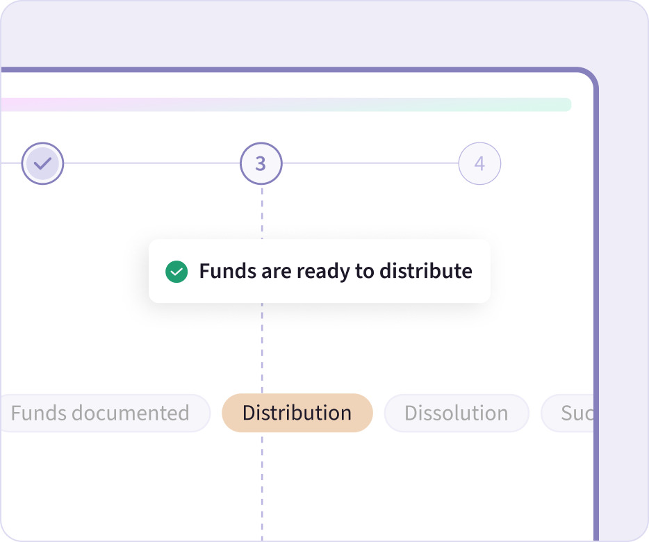 proceed and distribution assistance